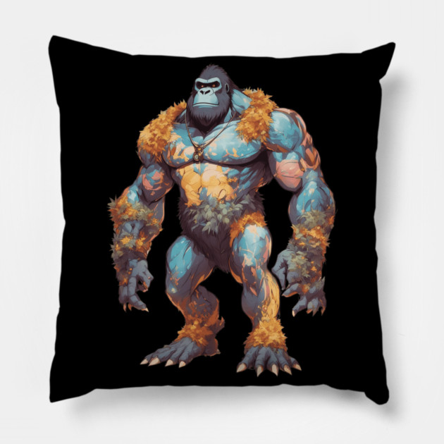 Ripped Gorilla Pillow by animegirlnft