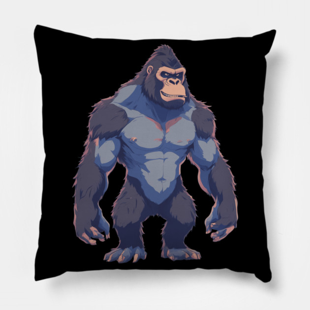 Silverback Gorilla Pillow by animegirlnft