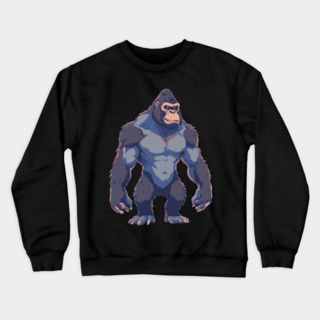 Silverback Gorilla Crewneck Sweatshirt by animegirlnft