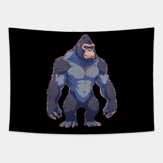 Silverback Gorilla Tapestry by animegirlnft