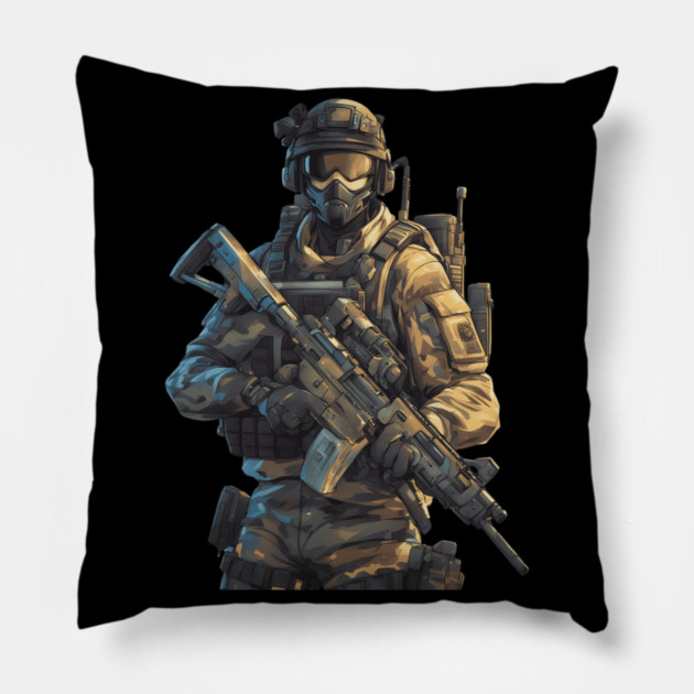 Special Forces Military Unit Pillow by animegirlnft