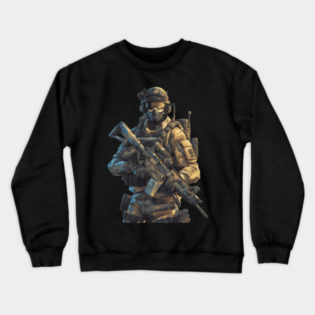 Special Forces Military Unit Crewneck Sweatshirt by animegirlnft