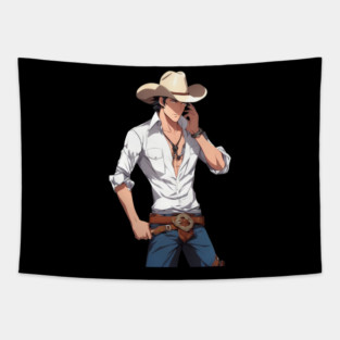 Wild West Cowboy Tapestry