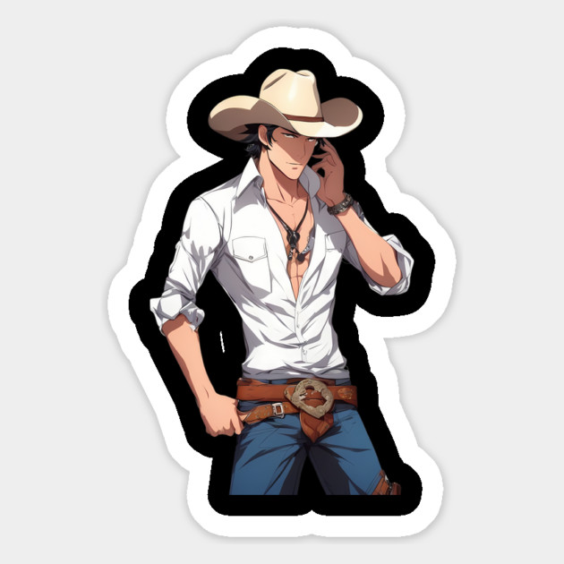 Wild West Cowboy Magnet by animegirlnft