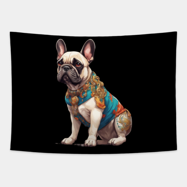 French Bulldog Tapestry by animegirlnft
