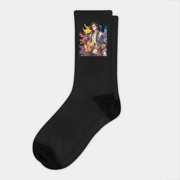 Country Guitarist Socks by animegirlnft