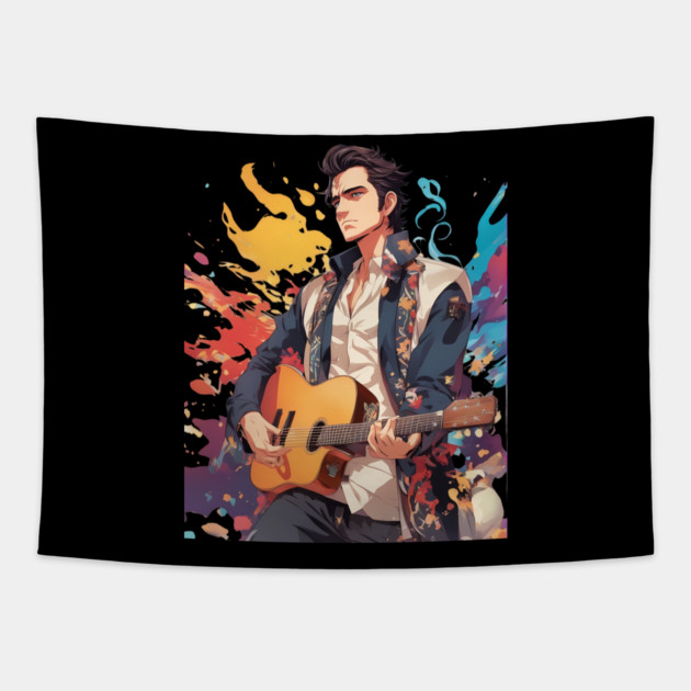Country Guitarist Tapestry by animegirlnft