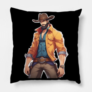 Rodeo Bull Rider Pillow