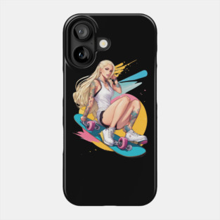 Skateboard Girl Phone Case
