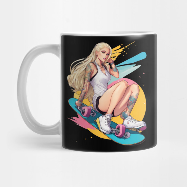 Skateboard Girl by animegirlnft