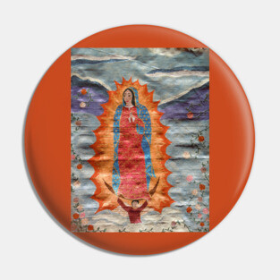 Our Lady of Guadalupe (Papyrus Version) Pin