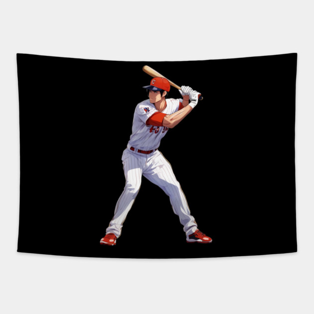 Anime Baseball Tapestry by animegirlnft