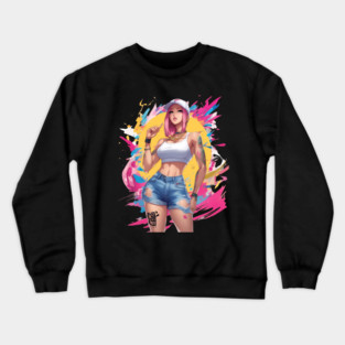 Kpop Girl Crewneck Sweatshirt