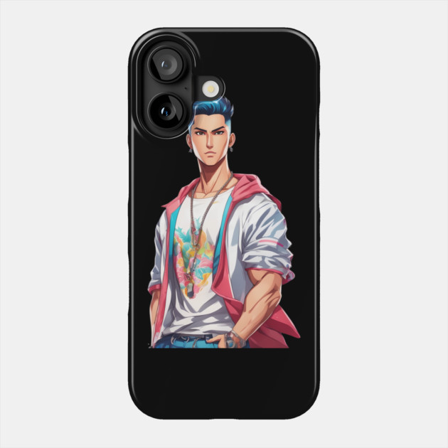 Asian Guy Phone Case by animegirlnft