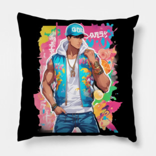 Handsome Anime Boy Pillow