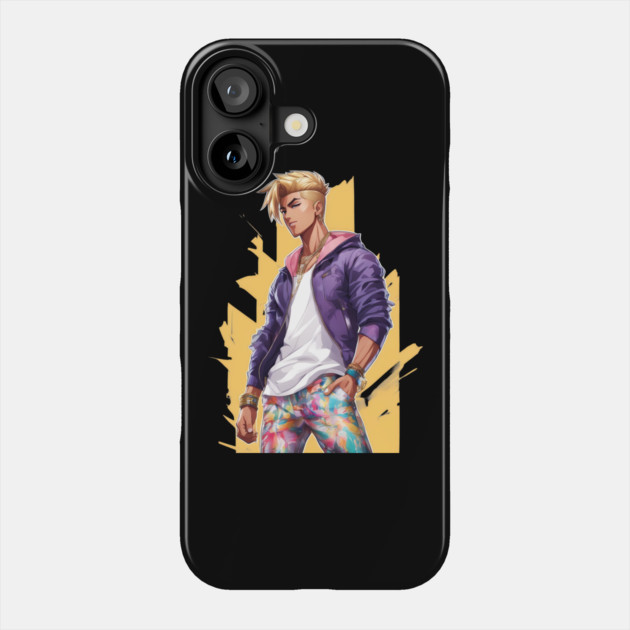 Cute Anime Boy Phone Case by animegirlnft