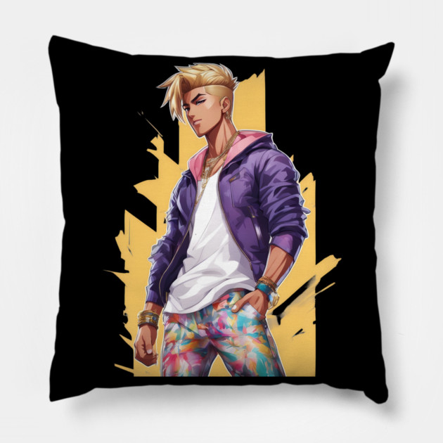 Cute Anime Boy Pillow by animegirlnft