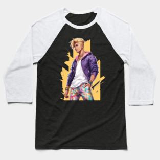Cute Anime Boy Baseball T-Shirt