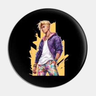 Cute Anime Boy Pin