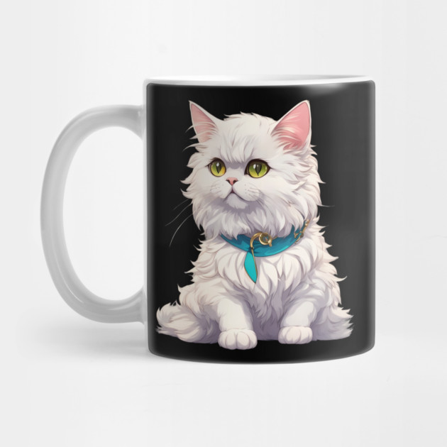 White Persian Cat by animegirlnft