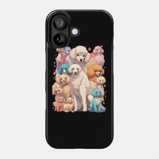 Multicolor Poodel Phone Case
