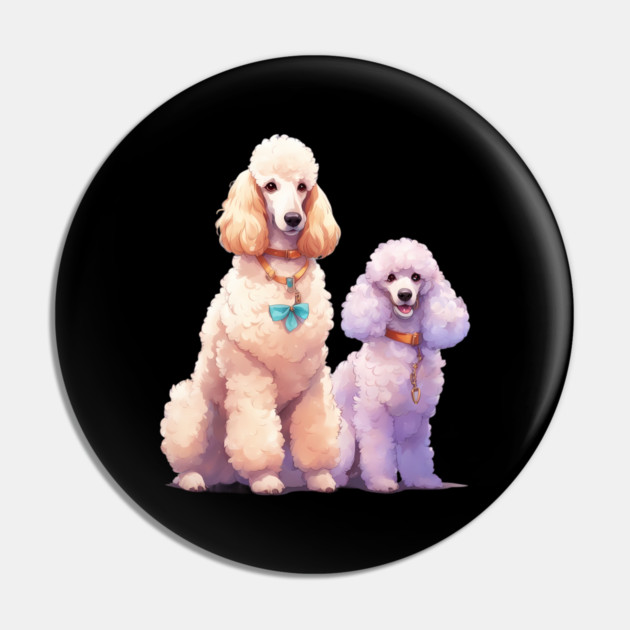 Pink Purple Poodle Pin by animegirlnft