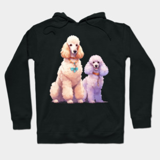 Pink Purple Poodle Hoodie