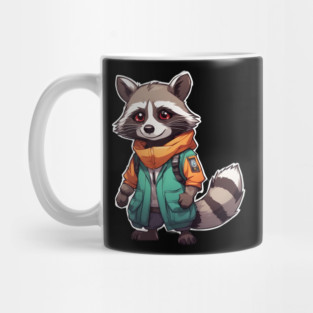 Raccoon Cartoon Mug