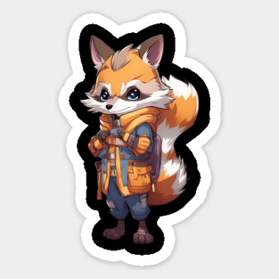 Raccoon Anime Magnet