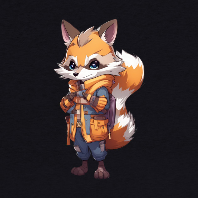 Raccoon Anime by animegirlnft