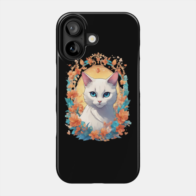Cartoon Cat Phone Case by animegirlnft