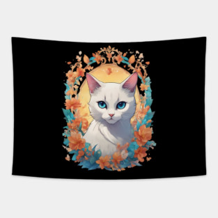 Cartoon Cat Tapestry
