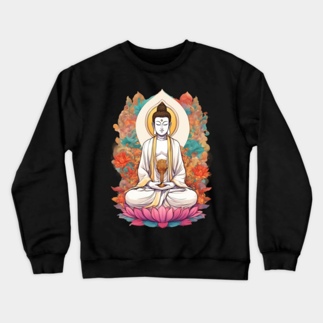 Buddha Enlightenment Crewneck Sweatshirt by animegirlnft