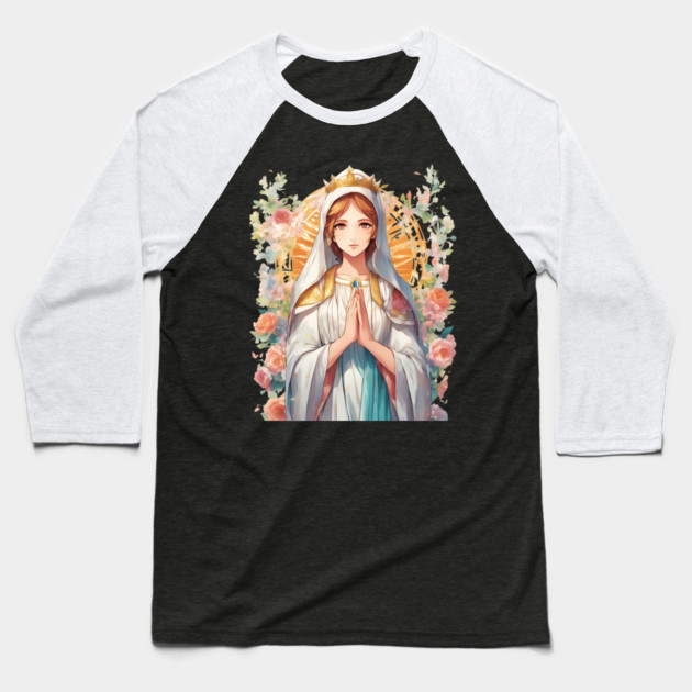Immaculate Heart of Mary Baseball T-Shirt by animegirlnft