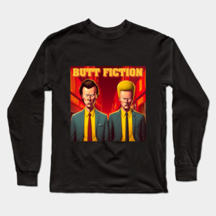 Pulp Fiction Beavis and Butt-Head Long Sleeve T-Shirt