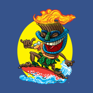 Tiki Time Surfer T-Shirt