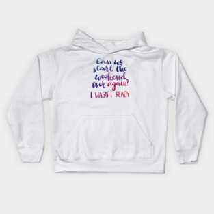 Can we start the weekend over again? Kids Hoodie