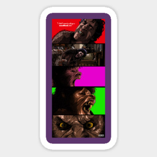 American Werewolf In London "Meatloaf" illustration (digital) Magnet