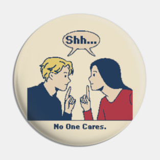 Shh.. - 8bit Pixelart Pin
