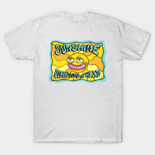 Sunshine Coming out of my head psychedelic sun T-Shirt