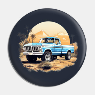 Ford Truck Vintage Highboy Design Blue Pin