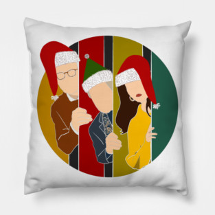 Only Murders In The Building Christmas Theme Pillow