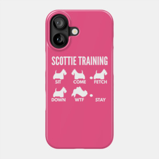 Scottish Terrier Training Scottie Dog Tricks Phone Case