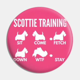 Scottish Terrier Training Scottie Dog Tricks Pin