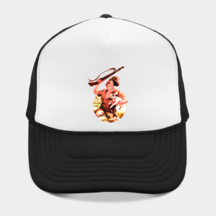 REVISTANGO #259 - Through Mud and Fire He Carried Hope, Smiling Soldier Lifting His Rifle High While Saving a Puppy in the Glow of 1950s War Comic Warmth, Vintage Art Retro Style Comic Pulp Hat