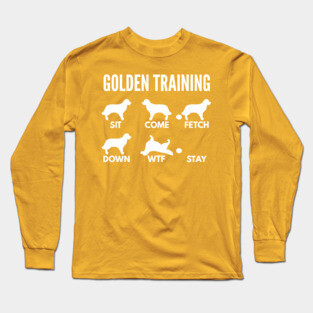 Golden Training Golden Retriever Dog Tricks Long Sleeve T-Shirt