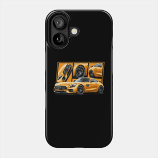 Mercedes AMG GT R Car Art Funny Gift Phone Case