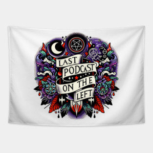 The Last Podcast on The Left - Hail Yourself - Megustalations - LPOTL - Shirt, Mug, Hat, Hoodie, Sticker, Merch, Store, Shop, Gift, Henry Zebrowski - Marcus Parks - Ben Kissel - Horror Show Podcast True Crime Comedy Tapestry