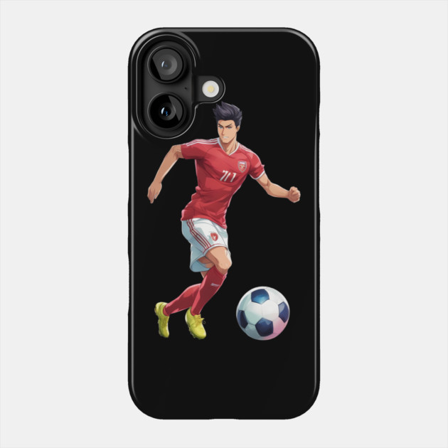 Football Run Kick Goal Phone Case by animegirlnft