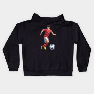 Football Run Kick Goal Kids Hoodie